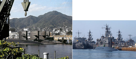 アレイからすこじま(旧呉海軍工廠本部前)